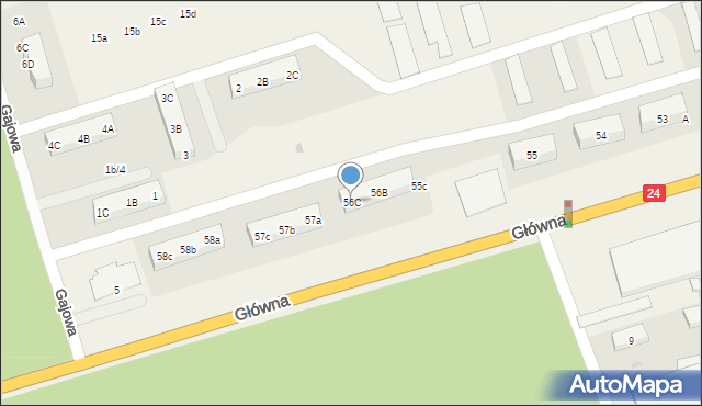 Przytoczna, Główna, 56C, mapa Przytoczna