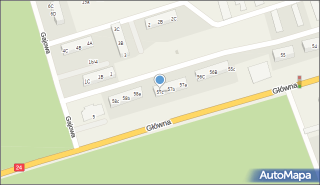 Przytoczna, Główna, 57c, mapa Przytoczna