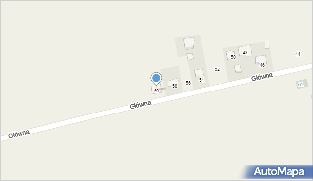 Przytuły Stare, Główna, 60, mapa Przytuły Stare
