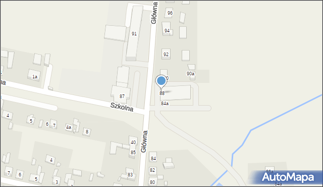 Psary, Główna, 88, mapa Psary