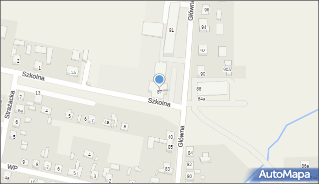 Psary, Główna, 89, mapa Psary