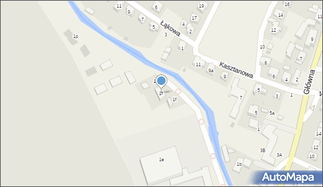 Psary, Główna, 1f, mapa Psary