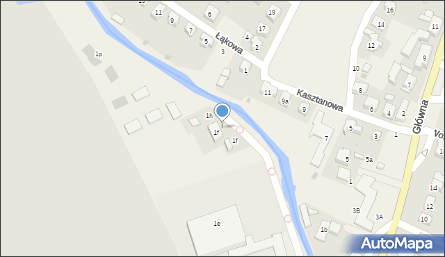 Psary, Główna, 1g, mapa Psary
