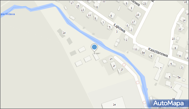 Psary, Główna, 1i, mapa Psary