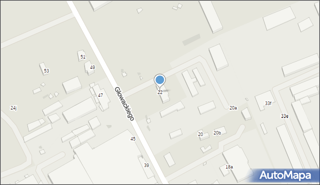 Pyrzyce, Głowackiego Bartosza, 22, mapa Pyrzyce