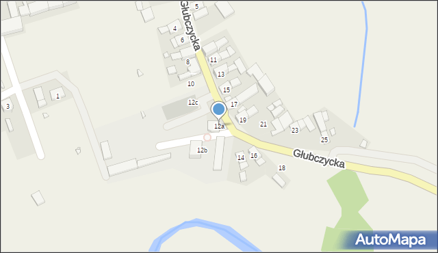 Racławice Śląskie, Głubczycka, 12a, mapa Racławice Śląskie