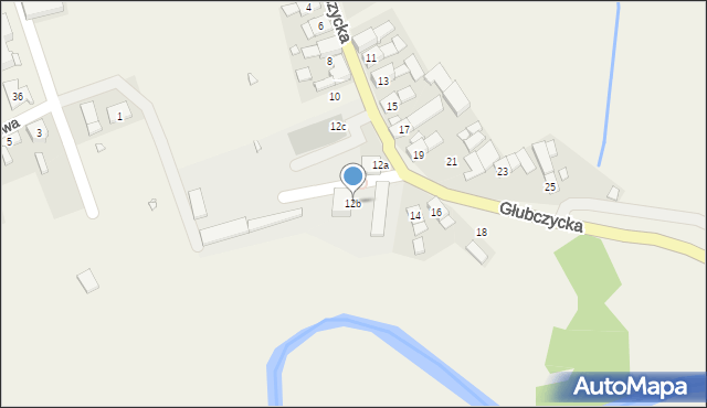 Racławice Śląskie, Głubczycka, 12b, mapa Racławice Śląskie