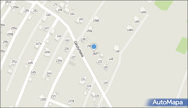 Radlin, Głożyńska, 154, mapa Radlin