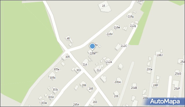 Radlin, Głożyńska, 216a, mapa Radlin