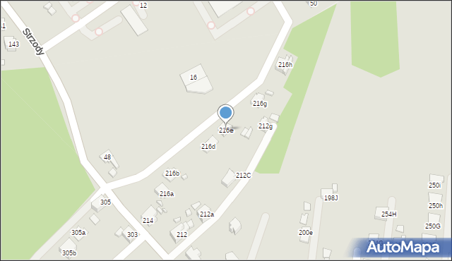 Radlin, Głożyńska, 216e, mapa Radlin