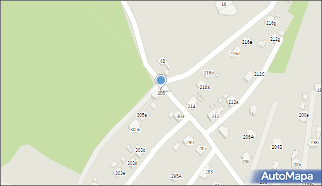 Radlin, Głożyńska, 305, mapa Radlin