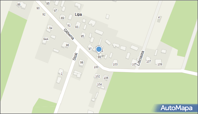 Radomice, Główna, 99, mapa Radomice