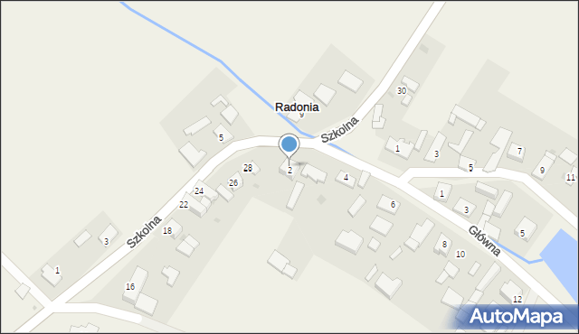 Radonia, Główna, 2, mapa Radonia