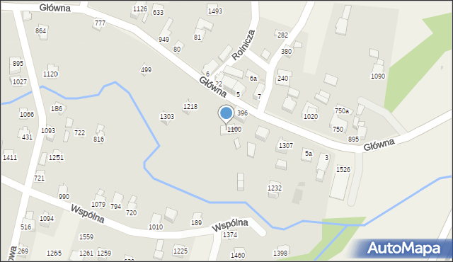 Radziechowy, Główna, 1305, mapa Radziechowy