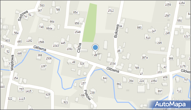 Radziechowy, Główna, 48, mapa Radziechowy