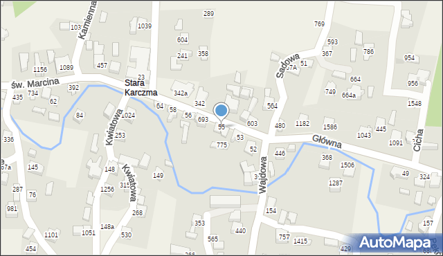 Radziechowy, Główna, 55, mapa Radziechowy