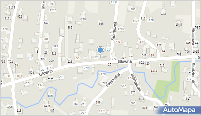 Radziechowy, Główna, 780, mapa Radziechowy