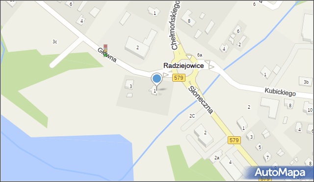 Radziejowice, Główna, 1b, mapa Radziejowice