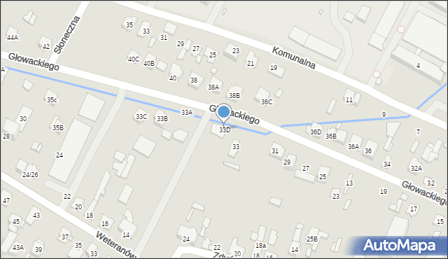 Radzymin, Głowackiego Bartosza, 33D, mapa Radzymin