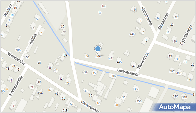 Radzymin, Głowackiego Bartosza, 46A, mapa Radzymin