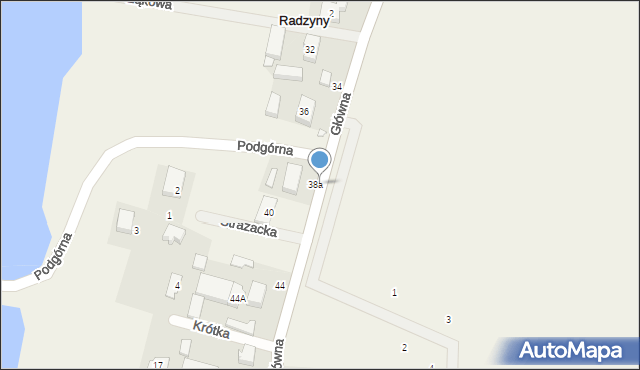 Radzyny, Główna, 38b, mapa Radzyny