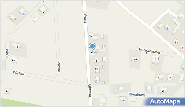 Radzyny, Główna, 71, mapa Radzyny