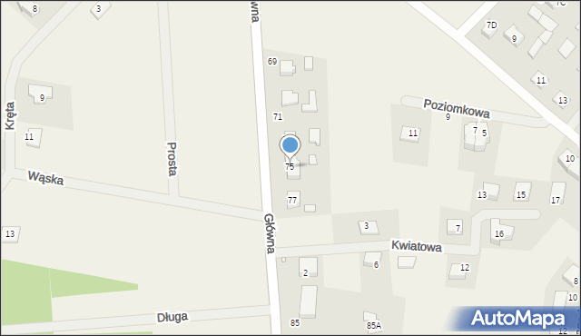 Radzyny, Główna, 75, mapa Radzyny