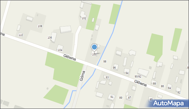 Raków Duży, Główna, 100, mapa Raków Duży