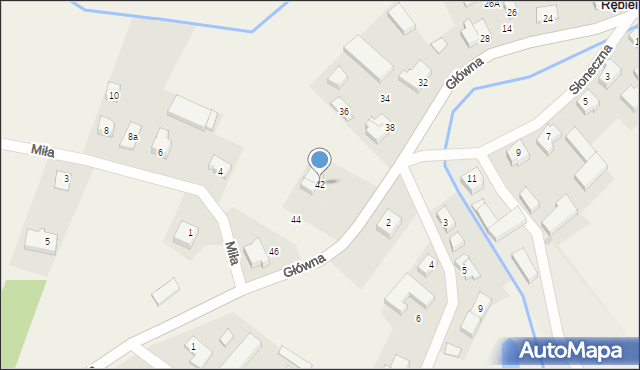 Rębielcz, Główna, 42, mapa Rębielcz