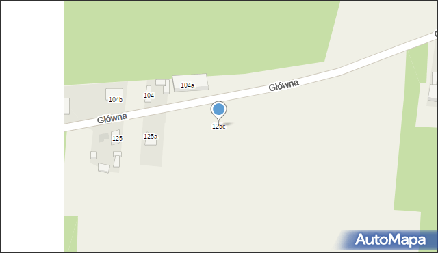 Ręczno, Główna, 125c, mapa Ręczno