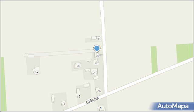 Ręczno, Główna, 2D, mapa Ręczno