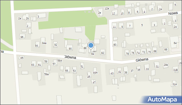 Ręczno, Główna, 86, mapa Ręczno