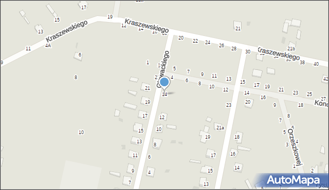 Rejowiec Fabryczny, Głowackiego Bartosza, 14, mapa Rejowiec Fabryczny