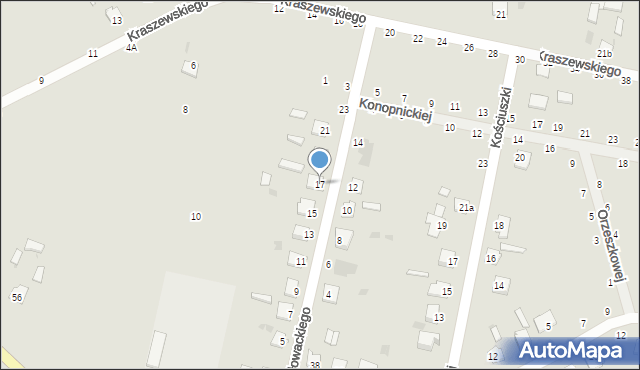 Rejowiec Fabryczny, Głowackiego Bartosza, 17, mapa Rejowiec Fabryczny