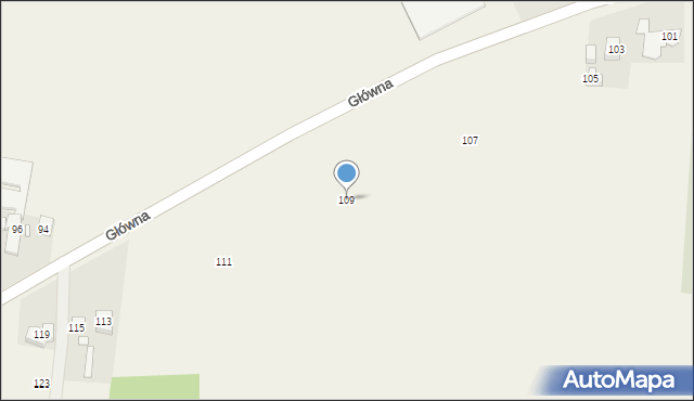Rembertów, Główna, 109, mapa Rembertów