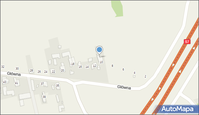 Rembertów, Główna, 10a, mapa Rembertów