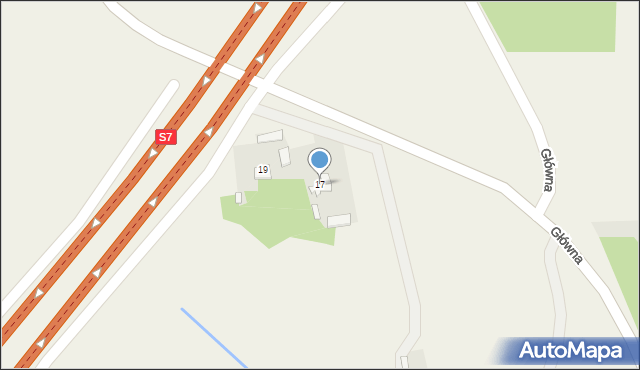 Rembertów, Główna, 17, mapa Rembertów
