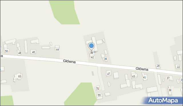 Rembertów, Główna, 38, mapa Rembertów