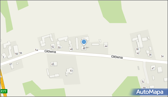 Rembertów, Główna, 46, mapa Rembertów