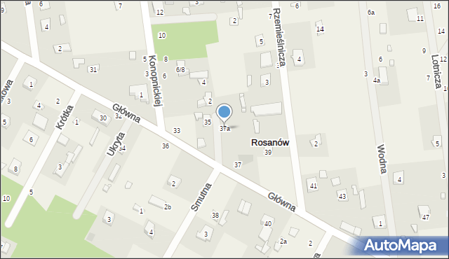 Rosanów, Główna, 37a, mapa Rosanów