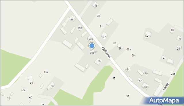 Ruda, Główna, 101, mapa Ruda
