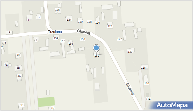 Ruda, Główna, 151, mapa Ruda