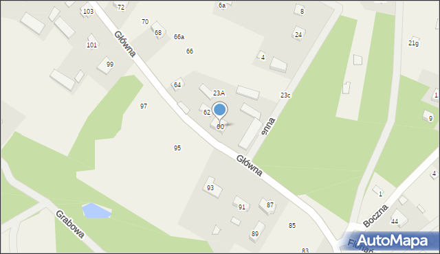 Ruda, Główna, 60, mapa Ruda