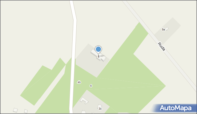Ruda, Główna, 8, mapa Ruda