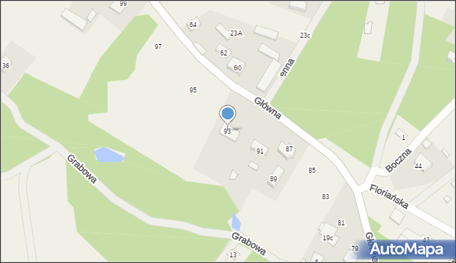 Ruda, Główna, 93, mapa Ruda