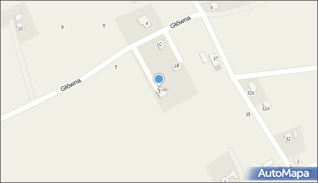 Rudnik, Główna, 3, mapa Rudnik