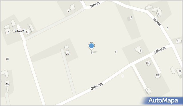 Rudnik, Główna, 8, mapa Rudnik