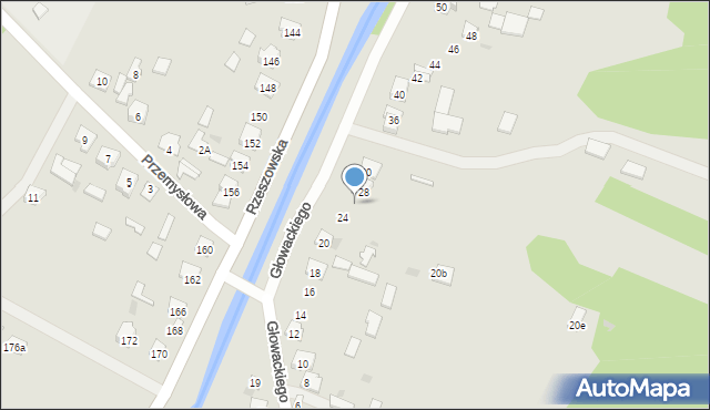 Rudnik nad Sanem, Głowackiego Bartosza, 26, mapa Rudnik nad Sanem