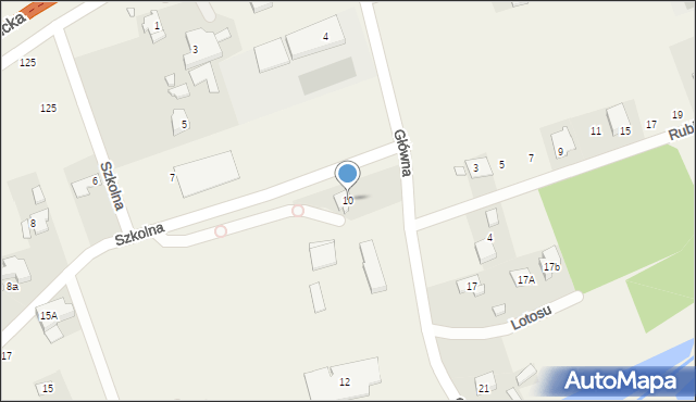 Rusiec, Główna, 10, mapa Rusiec