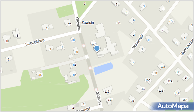 Rusiec, Główna, 109, mapa Rusiec